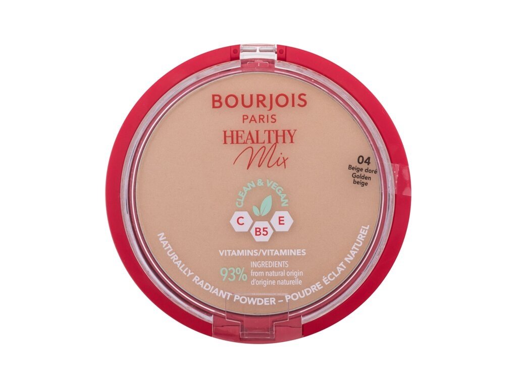 Bourjois Paris - Healthy Mix Clean & Vegan Naturally Radiant Powder 04 Golden Beige - For Women, 10 g