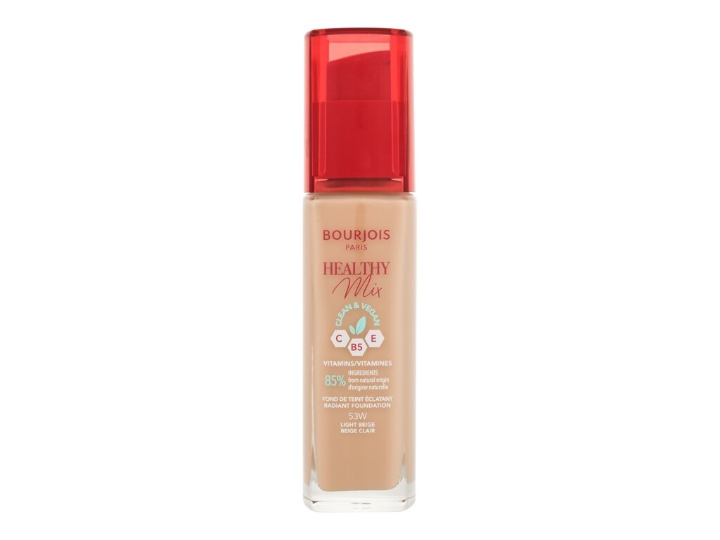 Bourjois Paris - Healthy Mix Clean & Vegan Radiant Foundation 53W Light Beige - For Women, 30 ml