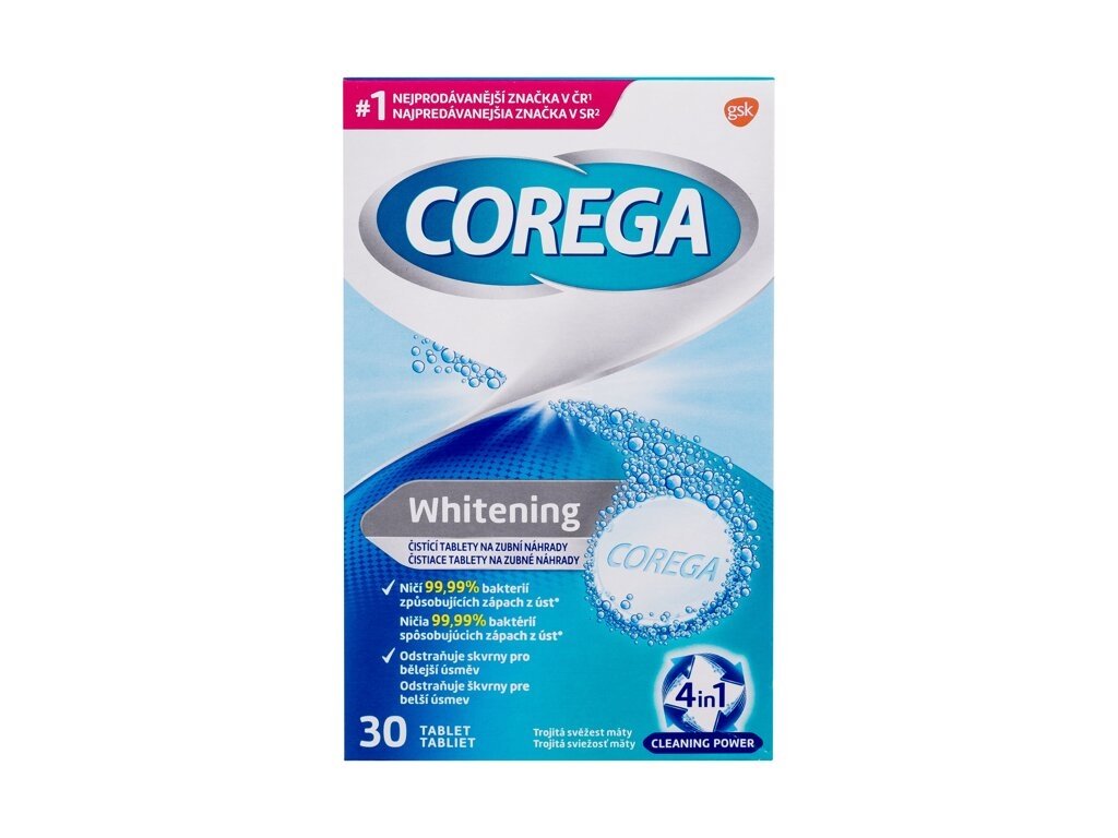 Corega - Tabs Whitening - Unisex, 30 pc