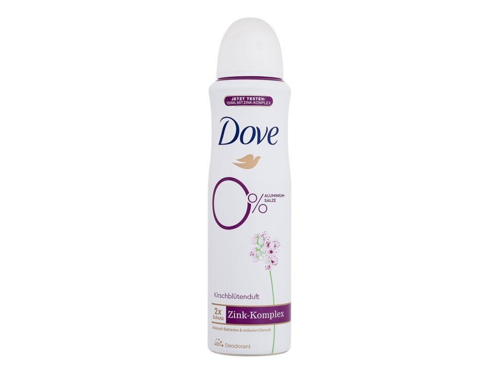 Dove - 0% ALU Cherry Blossom 48h - For Women, 150 ml