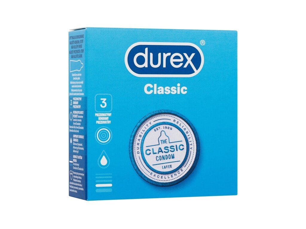 Durex - Classic - For Men, 3 pc