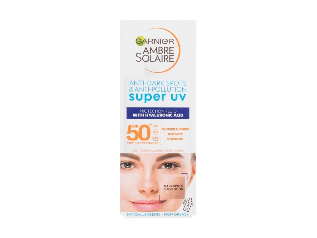 Garnier - Ambre Solaire Super UV Protection Fluid SPF50+ - Unisex, 40 ml