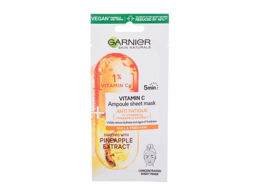 Garnier - Skin Naturals Vitamin C Ampoule Sheet Mask - For Women, 1 pc