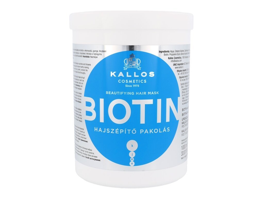 Kallos Cosmetics - Biotin - For Women, 1000 ml