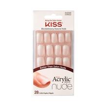 Kiss My Face - Salon Acrylic French Nude 64268 ( 28 pcs ) - Acrylic nails french manicure for a natural look