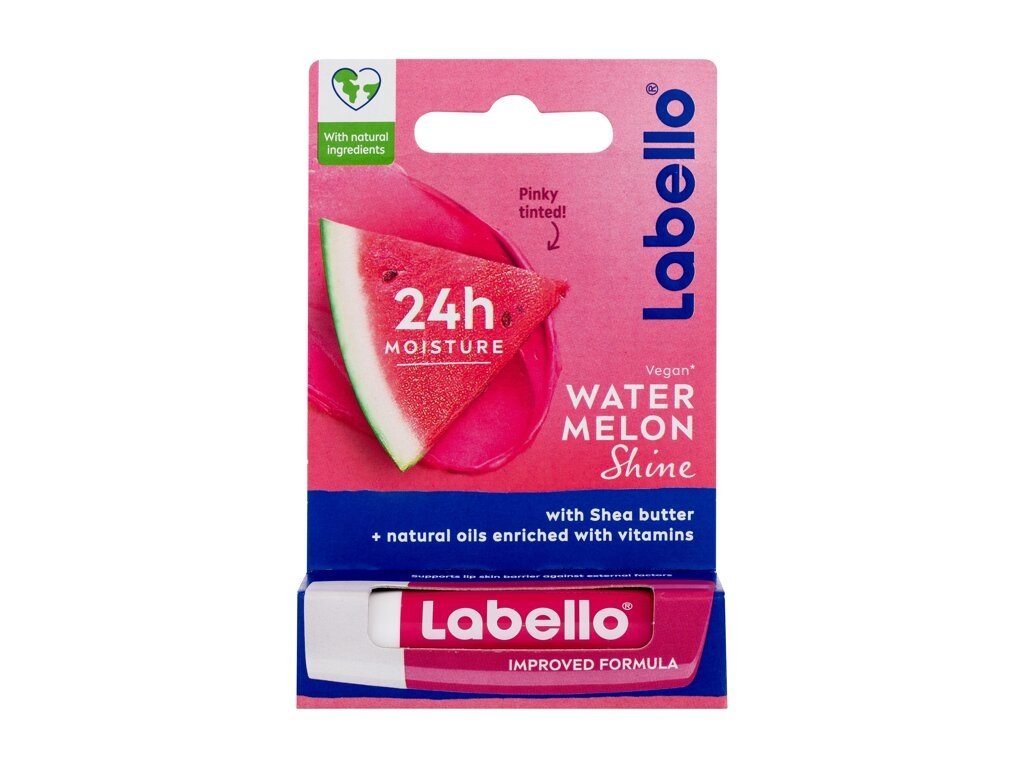 Labello - Watermelon Shine 24h Moisture Lip Balm - For Women, 4.8 g