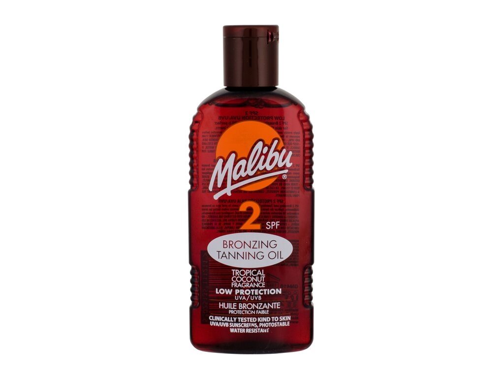 Malibu - Bronzing Tanning Oil SPF2 - For Women, 200 ml