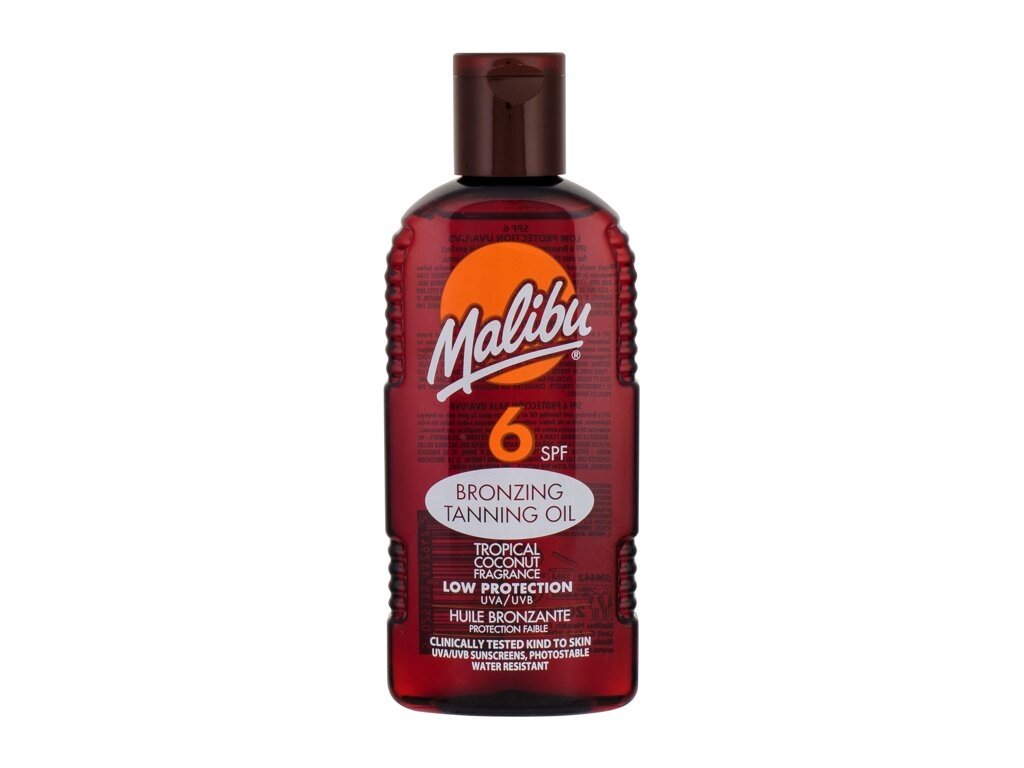 Malibu - Bronzing Tanning Oil SPF6 - For Women, 200 ml