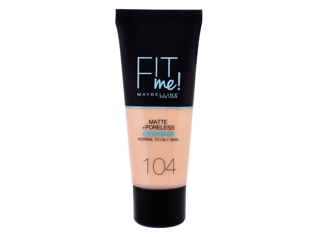 Maybelline - Fit Me! Matte + Poreless 104 Soft Ivory - For Women, 30 ml