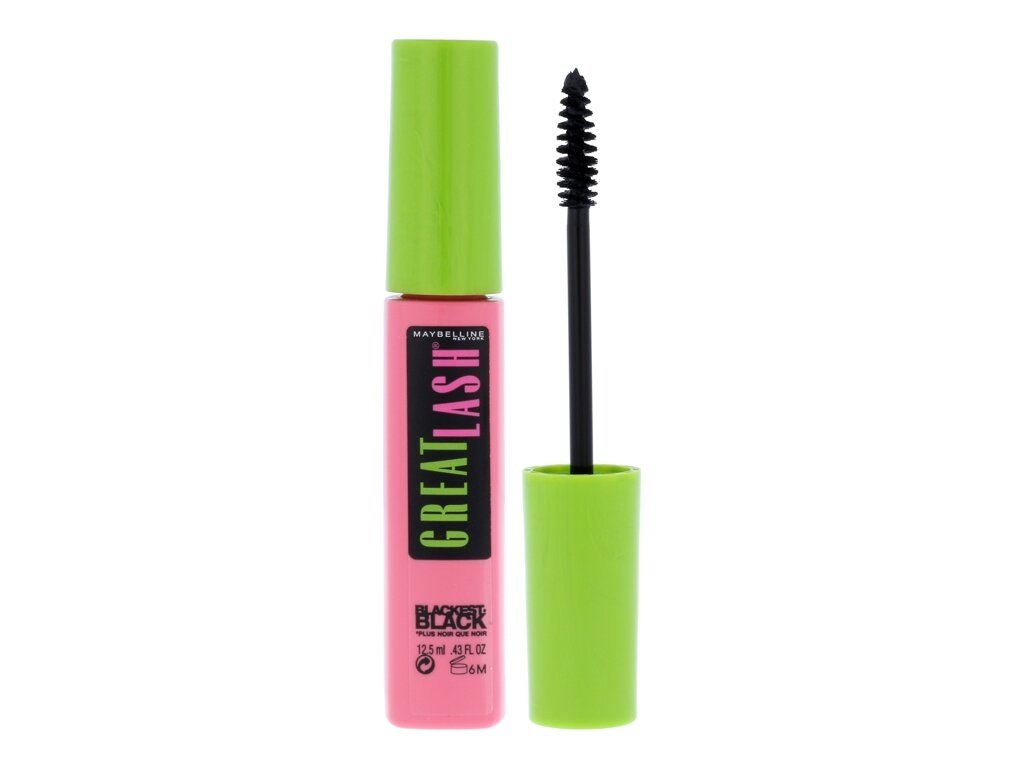 Maybelline - Great Lash Blackest Black - For Women, 12.5 ml