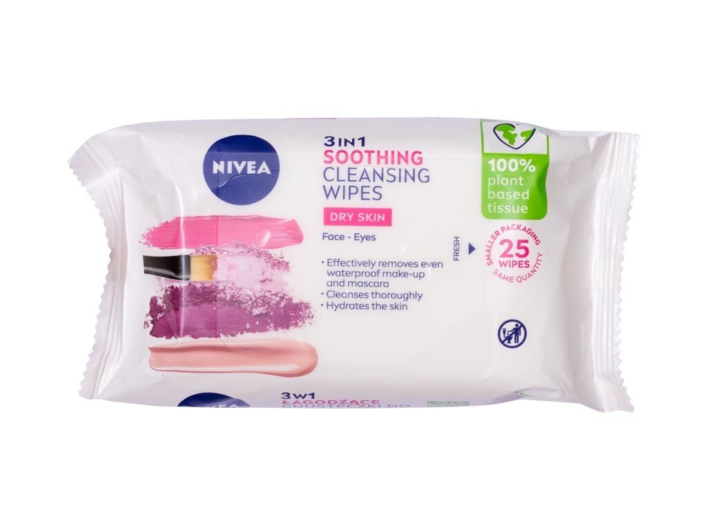 Nivea - Cleansing Wipes Gentle 3in1 - For Women, 25 pc