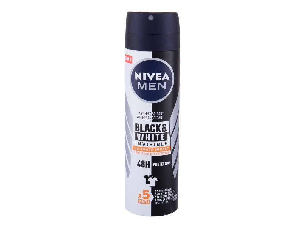 Nivea - Men Invisible For Black & White Ultimate Impact 48h - For Men, 150 ml