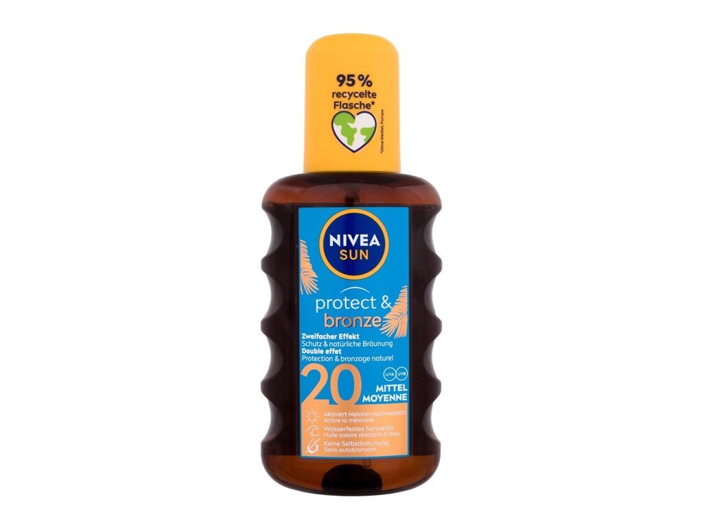 Nivea - Sun Protect & Bronze Oil Spray SPF20 - Unisex, 200 ml