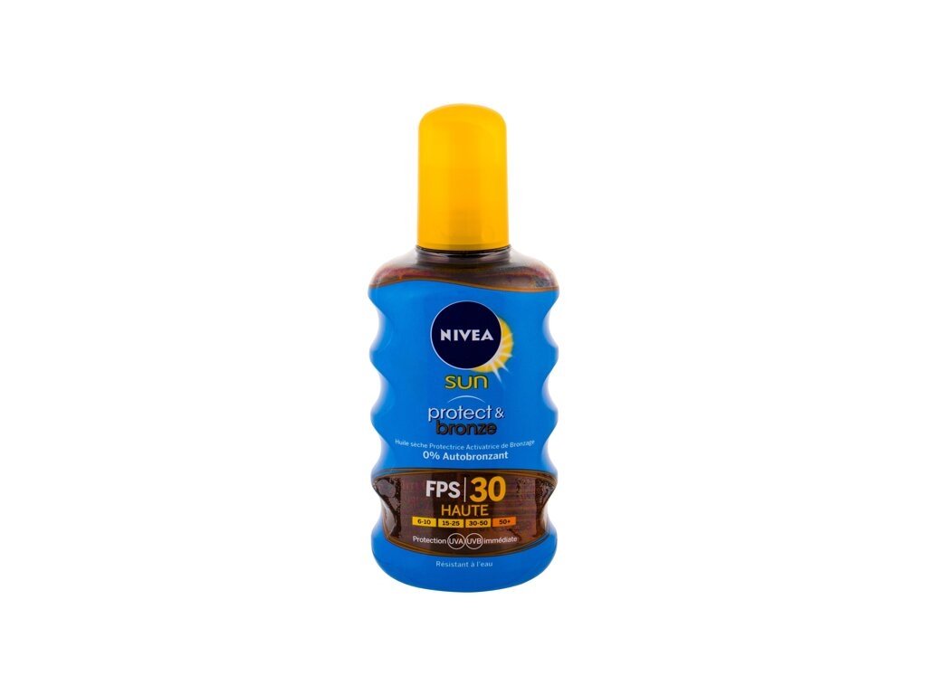 Nivea - Sun Protect & Bronze Oil Spray SPF30 - Unisex, 200 ml