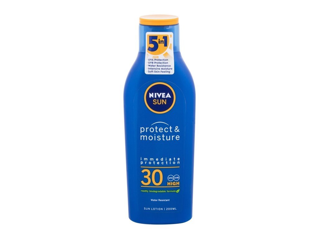 Nivea - Sun Protect & Moisture SPF30 - Unisex, 200 ml