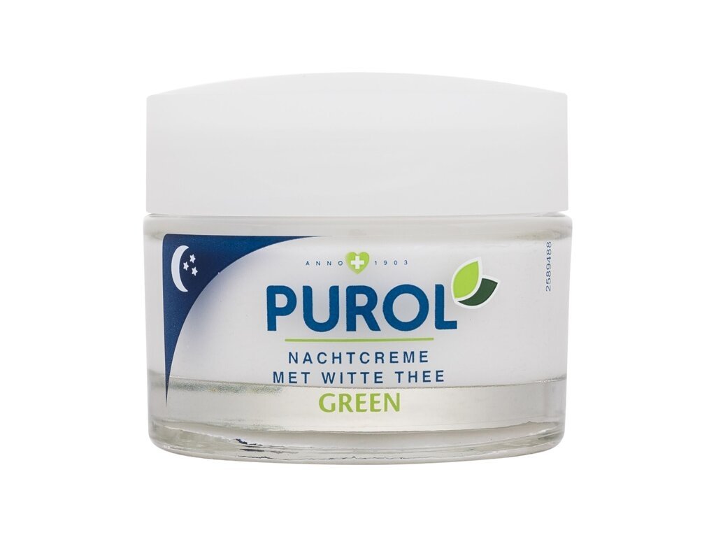 Purol - Green Night Cream - For Women, 50 ml