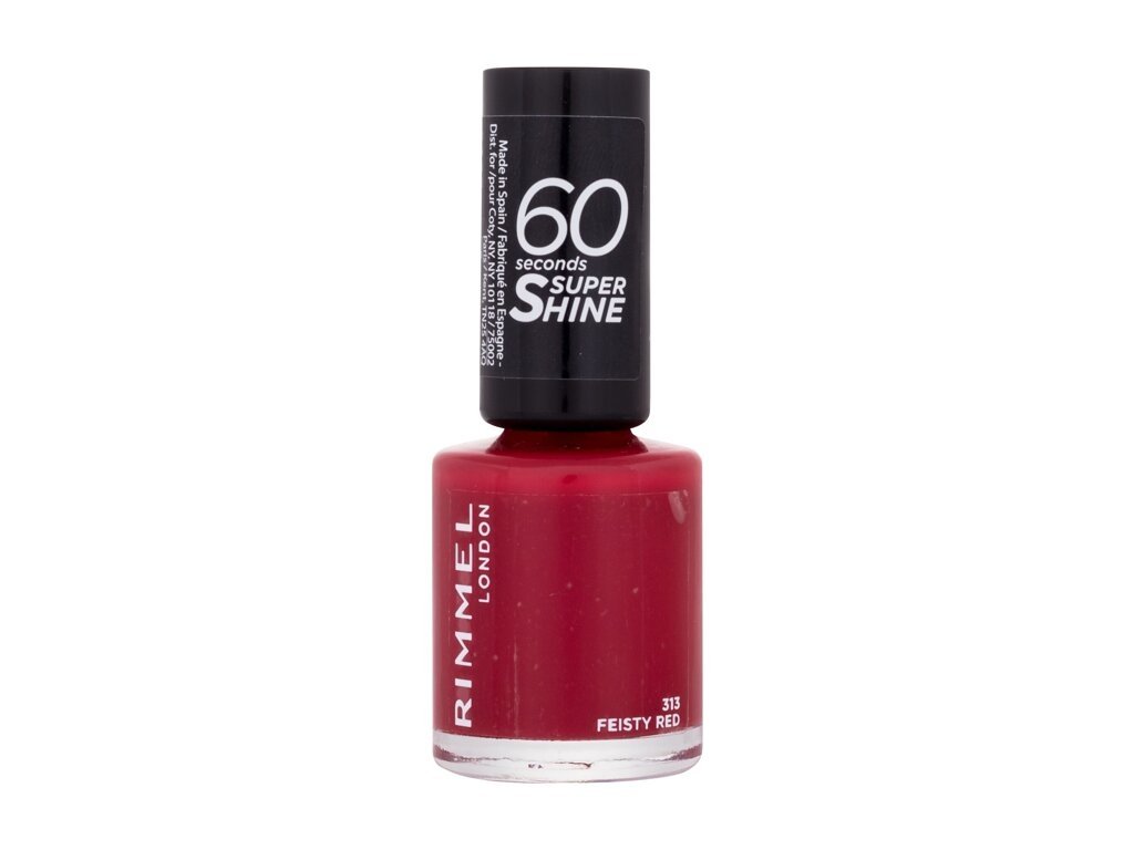 Rimmel London - 60 Seconds Super Shine 313 Feisty Red - For Women, 8 ml