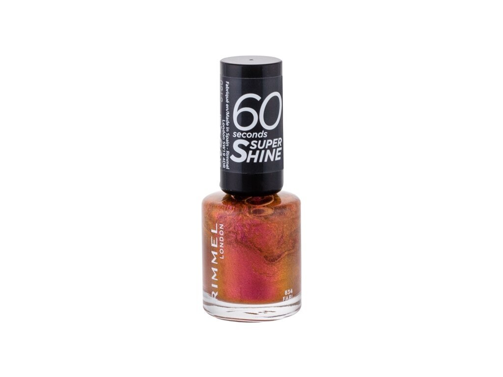 Rimmel London - 60 Seconds Super Shine 834 Fab! - For Women, 8 ml