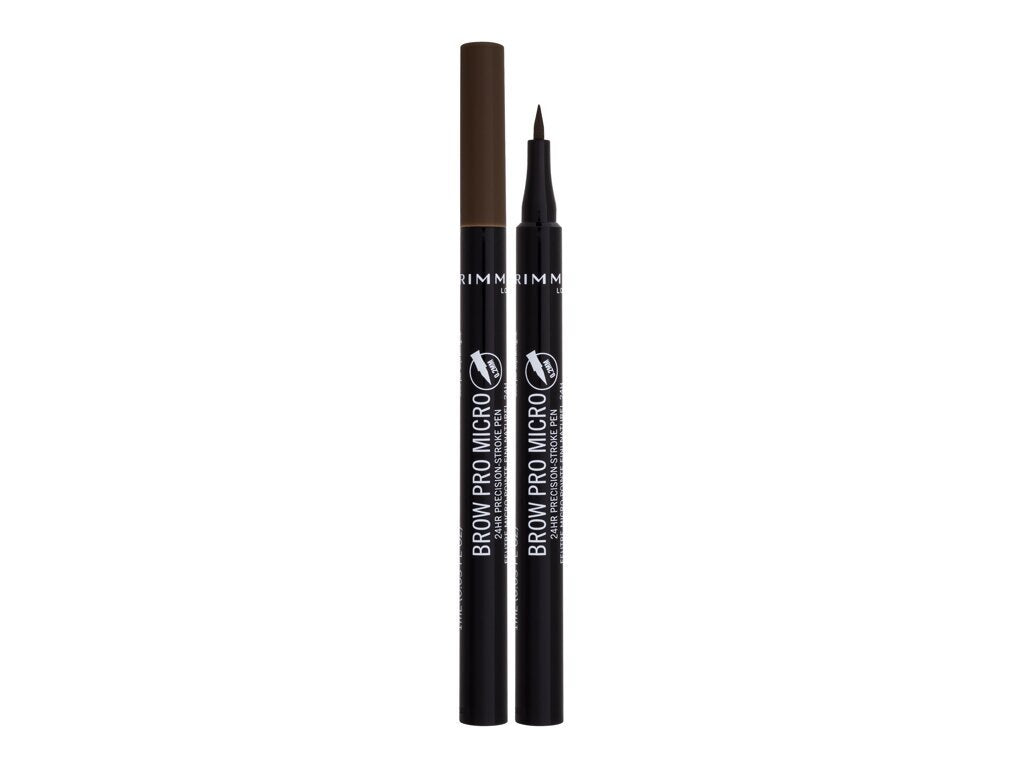 Rimmel London - Brow Pro Micro 24HR Precision-Stroke Pen 003 Soft Brown - For Women, 1 ml