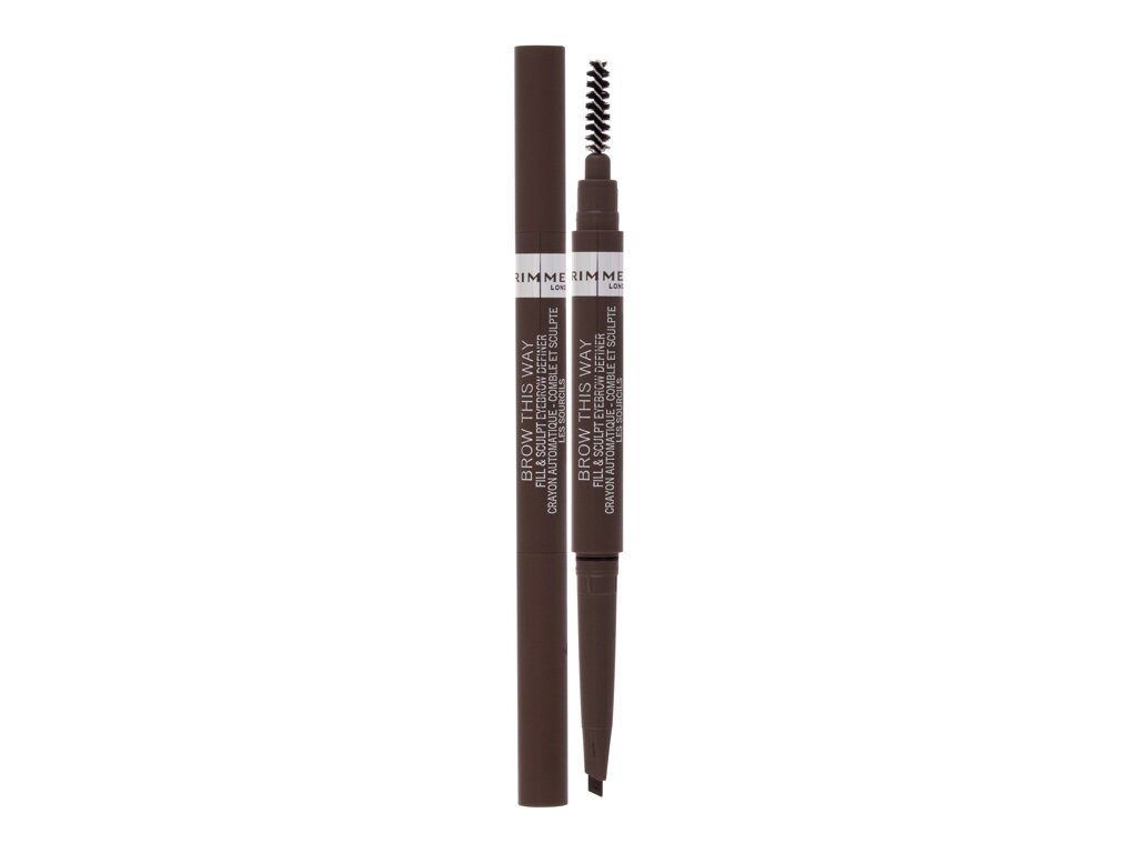 Rimmel London - Brow This Way Fill & Sculpt 002 Medium Brown - For Women, 0.25 g