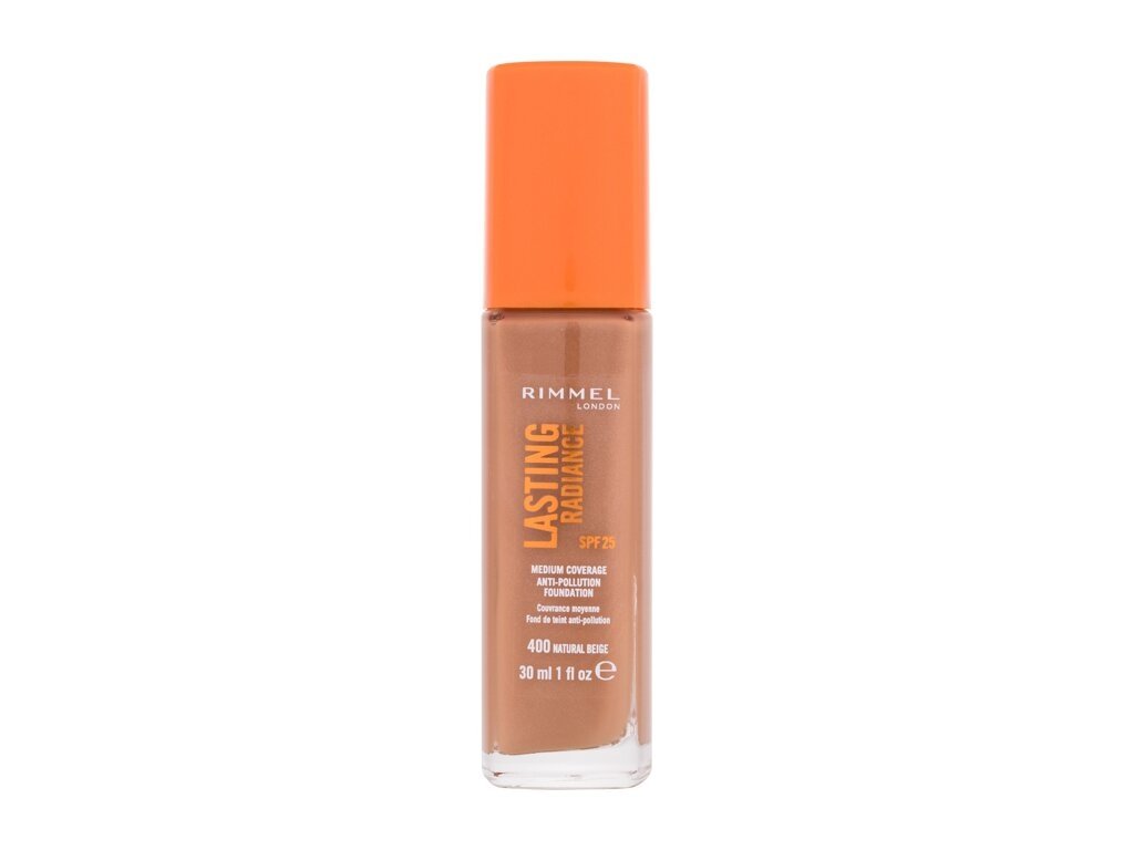 Rimmel London - Lasting Radiance 400 Natural Beige SPF25 - For Women, 30 ml