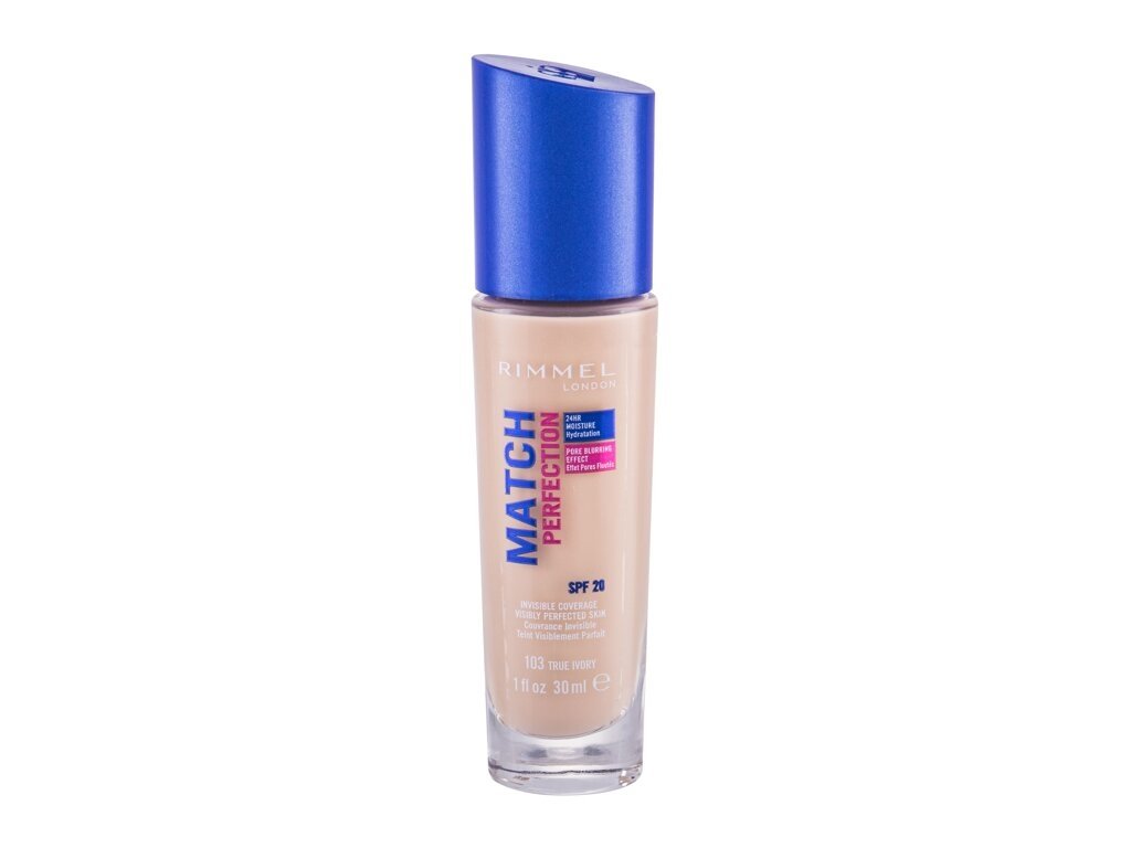 Rimmel London - Match Perfection SPF20 103 True Ivory - For Women, 30 ml