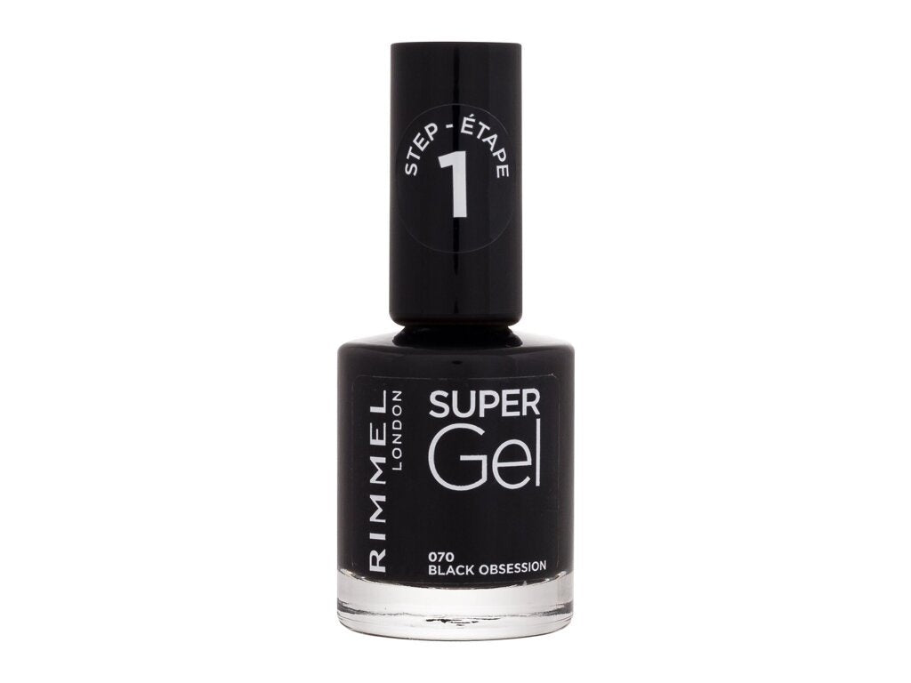 Rimmel London - Super Gel STEP1 070 Black Obsession - For Women, 12 ml