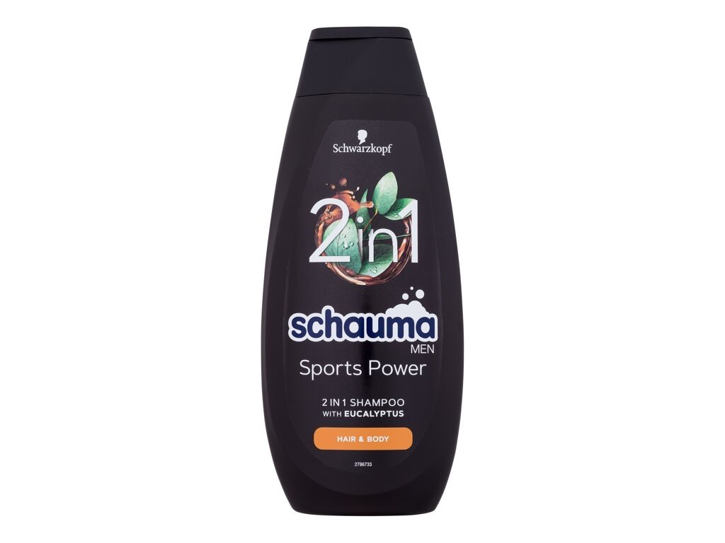 Schwarzkopf - Schauma Men Sports Power 2In1 Shampoo - For Men, 400 ml