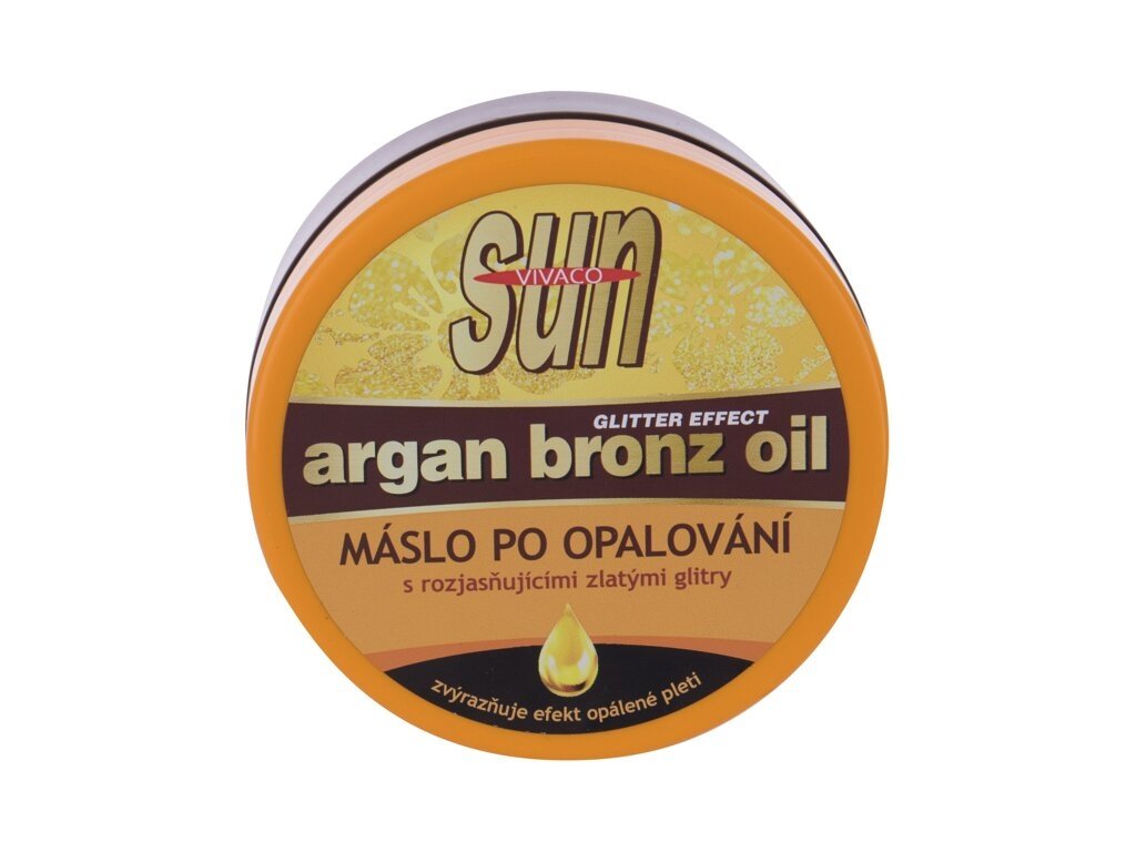 Vivaco - Sun Argan Bronz Oil Glitter Aftersun Butter - Unisex, 200 ml