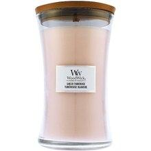 WoodWick - Sheer Tuberose Váza ( jemná tuberoza ) - Vonná svíčka 275.0g