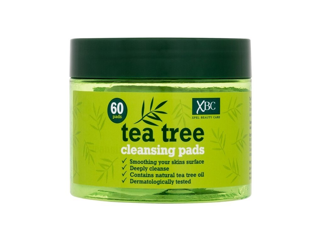 Xpel - Tea Tree Cleansing Pads - For Women, 60 pc