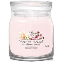 Yankee Candle - Pink Cherry & Vanilla Signature Candle ( růžová třešeň a vanilka ) - Vonná svíčka 368.0g