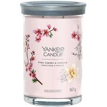 Yankee Candle - Pink Cherry & Vanilla Signature Tumbler Candle ( růžové třešně a vanilka ) - Vonná svíčka 567.0g