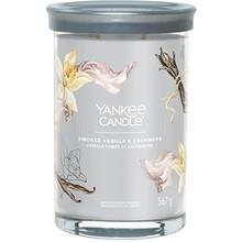 Yankee Candle - Vanilla & Cashmere Signature Tumbler Candle ( kouřová vanilka a kašmír ) - Vonná svíčka 567.0g